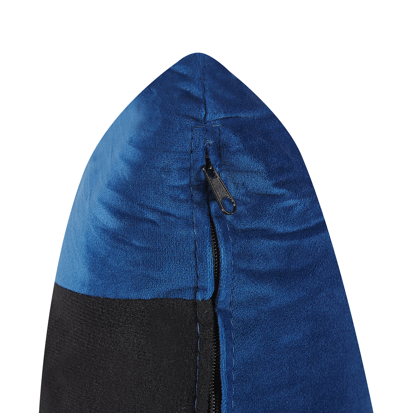 3-Sitzer Sofa Samtstoff dunkelblau mit goldenen Beinen MAURA