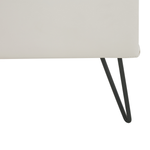 Nachttisch mit 1 Schublade BETIN Kunstleder Weiss
