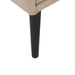 Nachttisch mit 2 Schubladen ESSONNE Kunstleder Beige