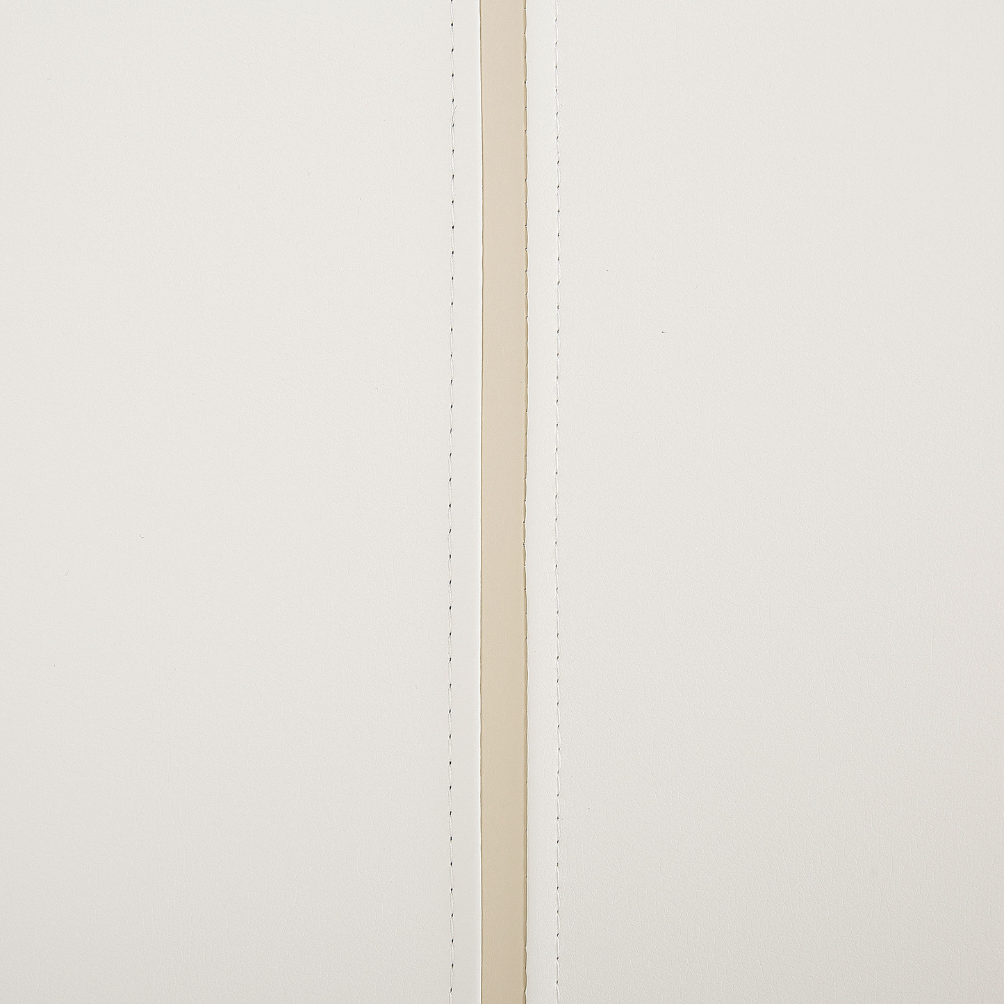 Bettbank Kunstleder weiss schwarze Metallbeine 104 cm BETIN