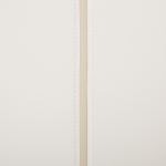 Bettbank Kunstleder weiss schwarze Metallbeine 104 cm BETIN