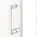 Duschkabine 90 x 90 x 185 cm Silber DARLI