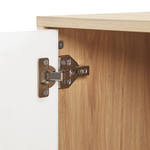 Sideboard mit 2 Türen ITACA 78 cm Braun / Weiss