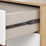 Sideboard mit 2 Türen ITACA 78 cm Braun / Weiss