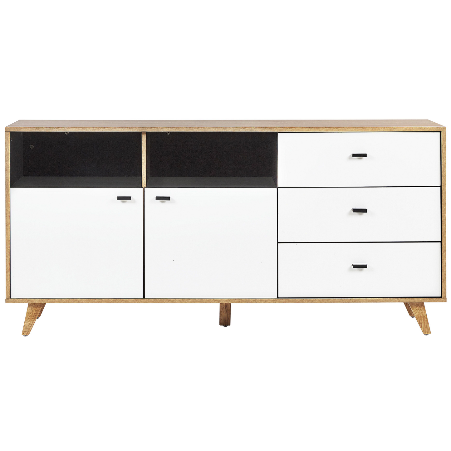 Sideboard mit 2 Türen ILION 76 cm Weiss