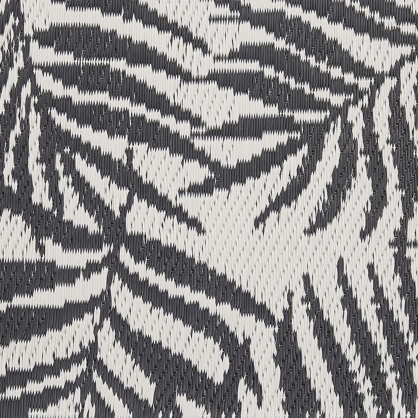 Outdoor Teppich schwarz 120 x 180 cm Palmenmuster KOTA