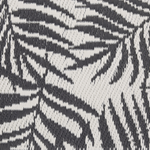 Outdoor Teppich schwarz 120 x 180 cm Palmenmuster KOTA