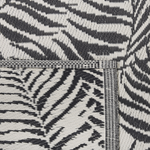 Outdoor Teppich schwarz 120 x 180 cm Palmenmuster KOTA