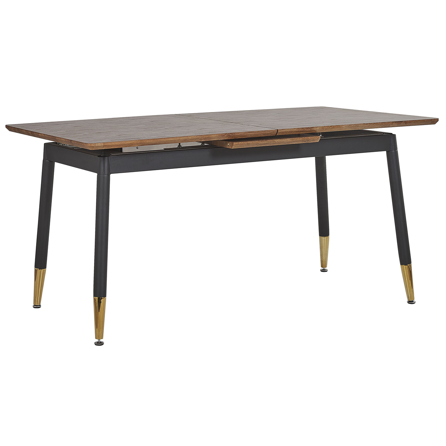 Ausziehbarer Esstisch CALIFORNIA Dunkelbraun 160/200 cm 90 cm