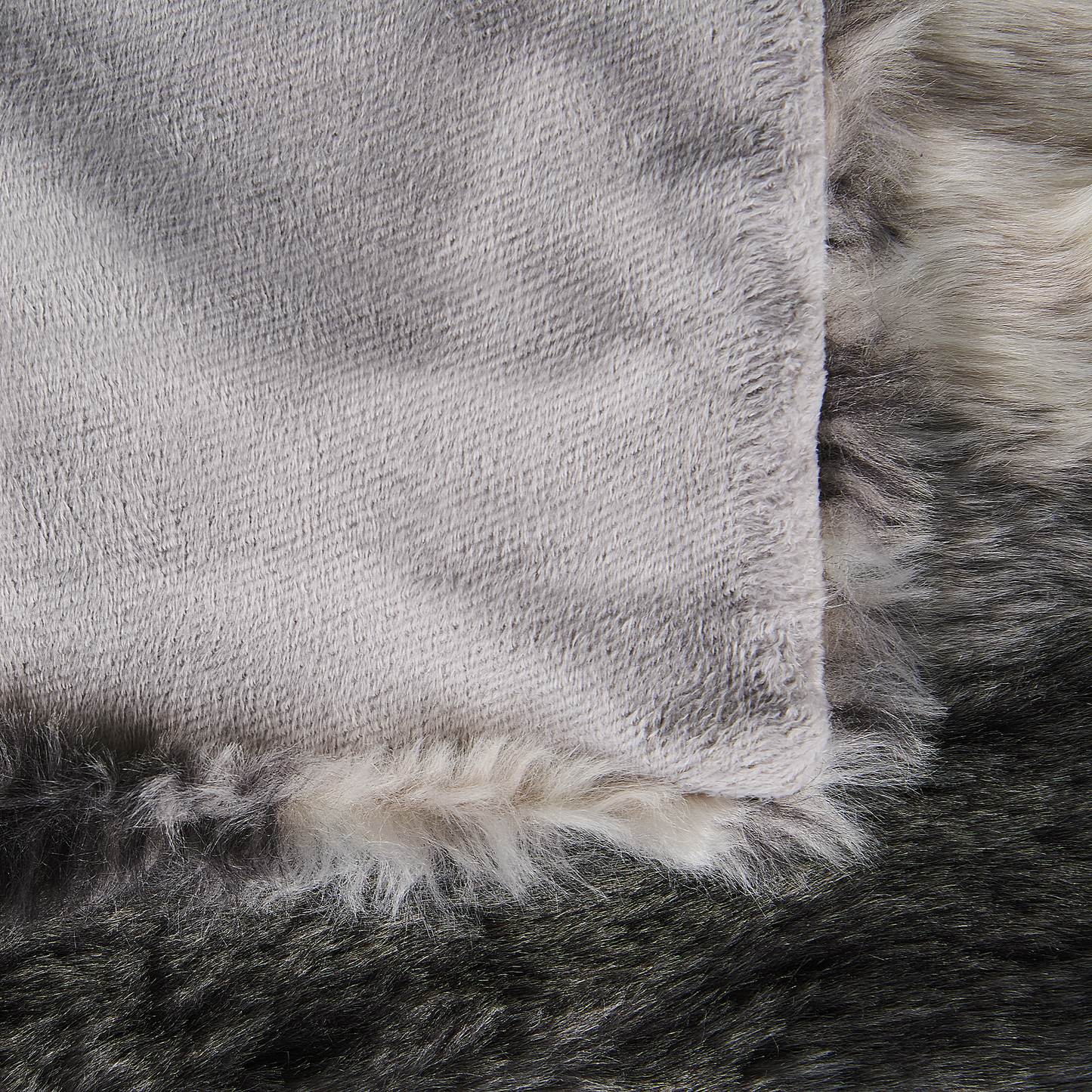 Kuscheldecke TAZA Stoff 150 x 200 cm Grau