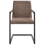 Esszimmerstuhl 2er Set BRANDOL Kunstleder Braun