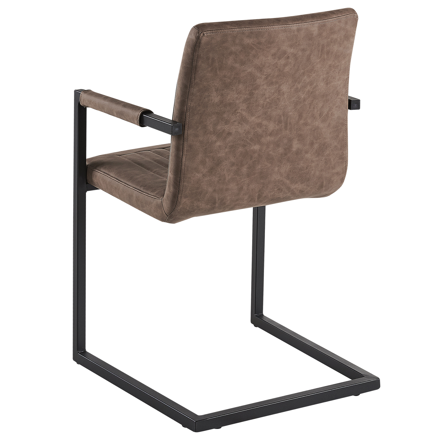 Esszimmerstuhl 2er Set BRANDOL Kunstleder Braun