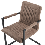 Esszimmerstuhl 2er Set BRANDOL Kunstleder Braun