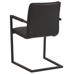 2er Set Kunstleder Esszimmerstuhl Schwarz BRANDOL