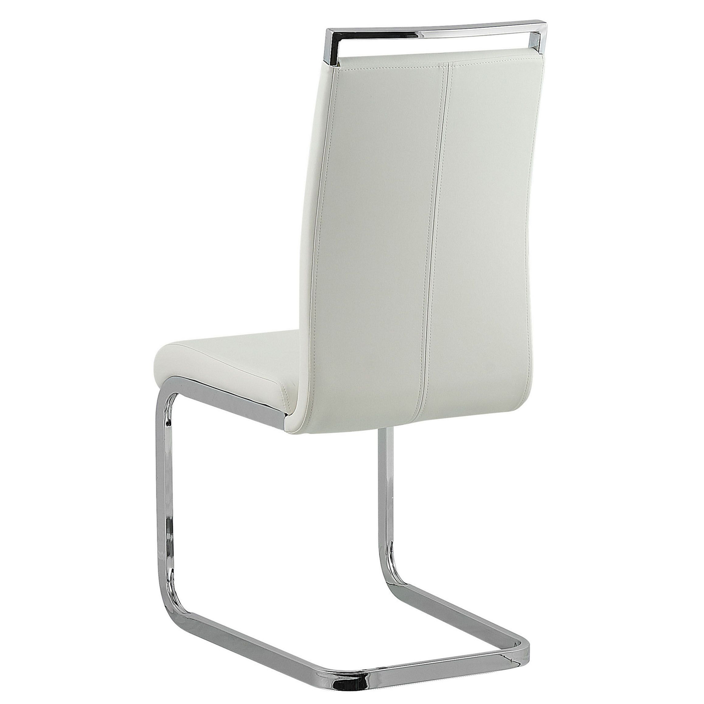 Esszimmerstuhl 2er Set GREEDIN Kunstleder Weiss