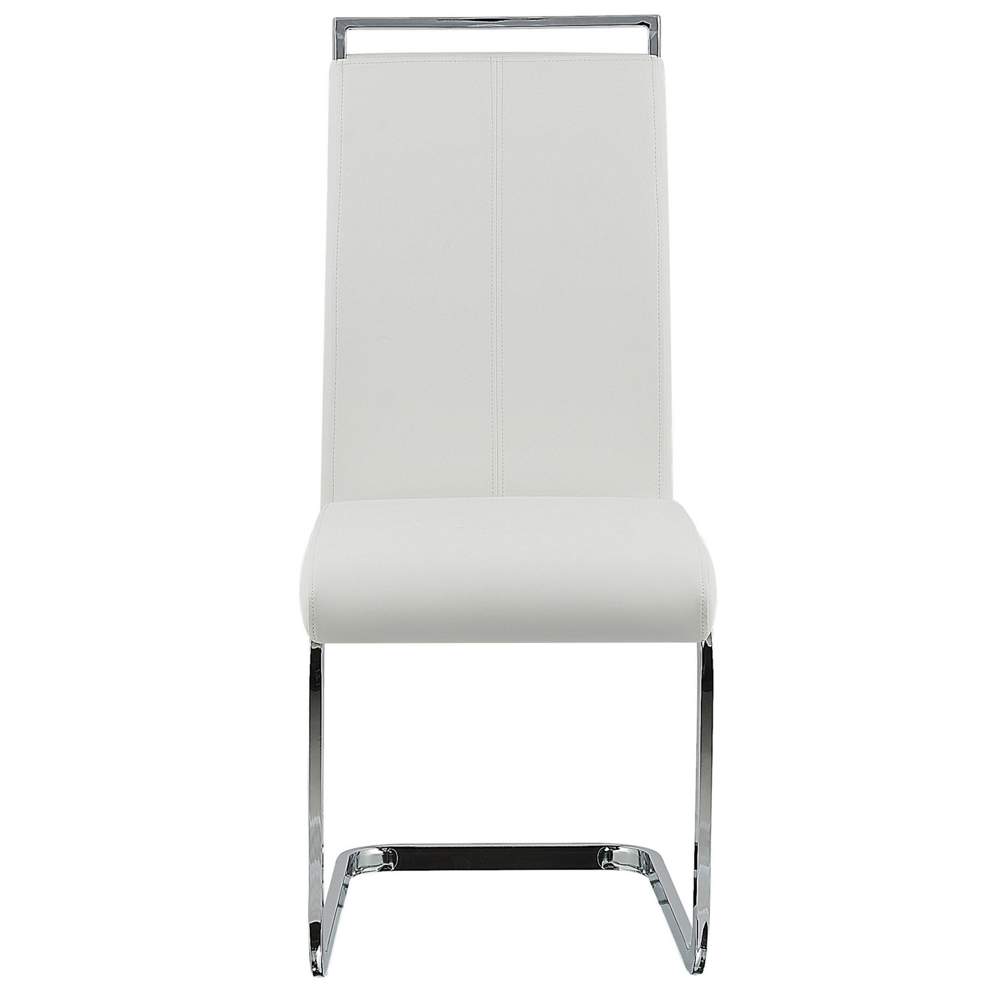 Esszimmerstuhl 2er Set GREEDIN Kunstleder Weiss