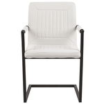 2er Set Kunstleder Esszimmerstuhl Cremeweiss BRANDOL