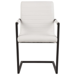 Esszimmerstuhl 2er Set BUFORD Kunstleder Cremeweiss