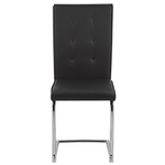 Esszimmerstuhl 2er Set ROVARD Kunstleder Schwarz