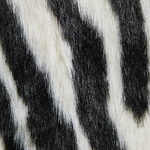 Kunstfell-Teppich Zebra schwarz / weiss 90 cm NAMBUNG