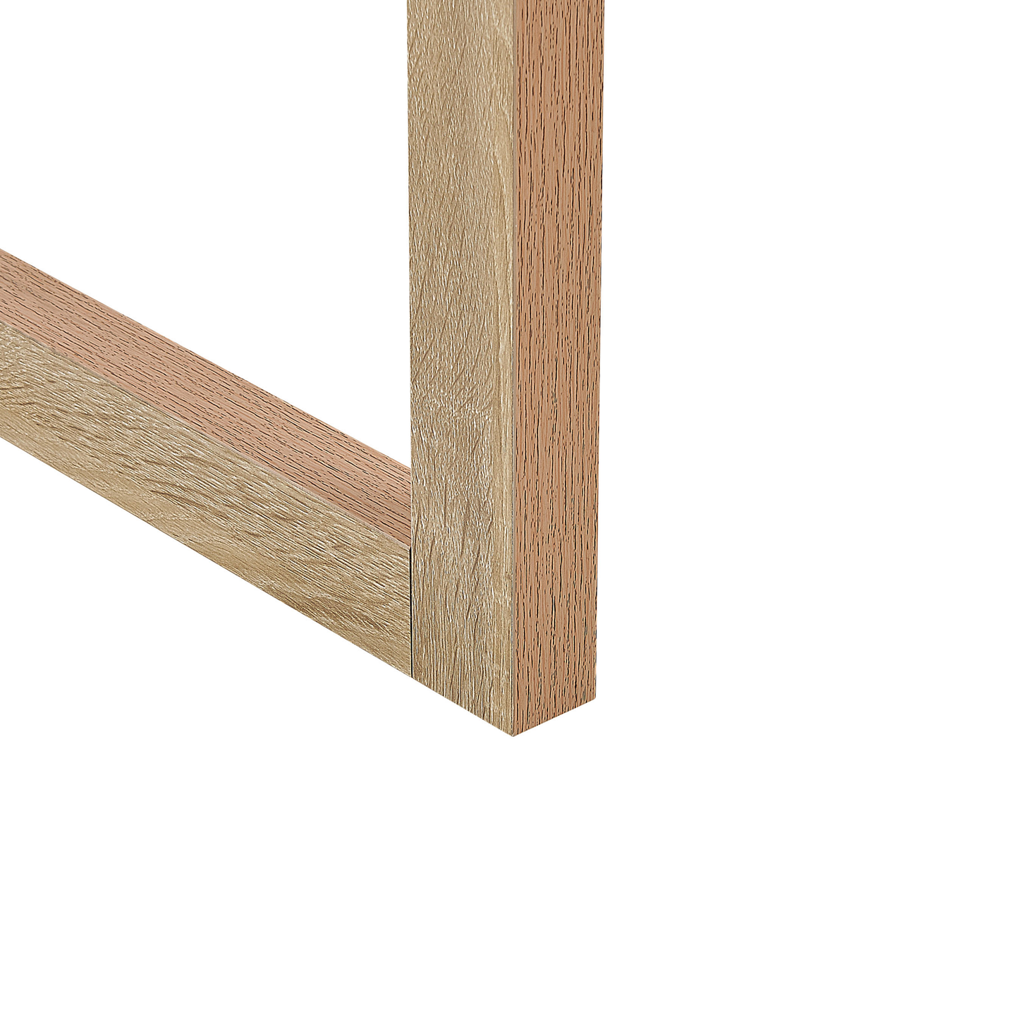 Schreibtisch weiss / heller Holzfarbton 110 x 50 cm Schublade Schrank JOHNSON