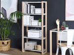 Bücherregal mit 4 Fächern JENKS 152 cm Weiss