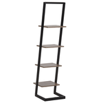 Bücherregal mit 4 Fächern JOPLIN 143 cm Schwarz