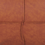 Pouf Kunstleder braun quadratisch 60 x 45 cm BORI