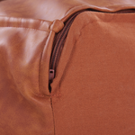 Pouf Kunstleder braun quadratisch 60 x 45 cm BORI