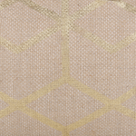 Pouf Jute beige mit goldenen Verzierungen 67 x 67 cm MAMALA