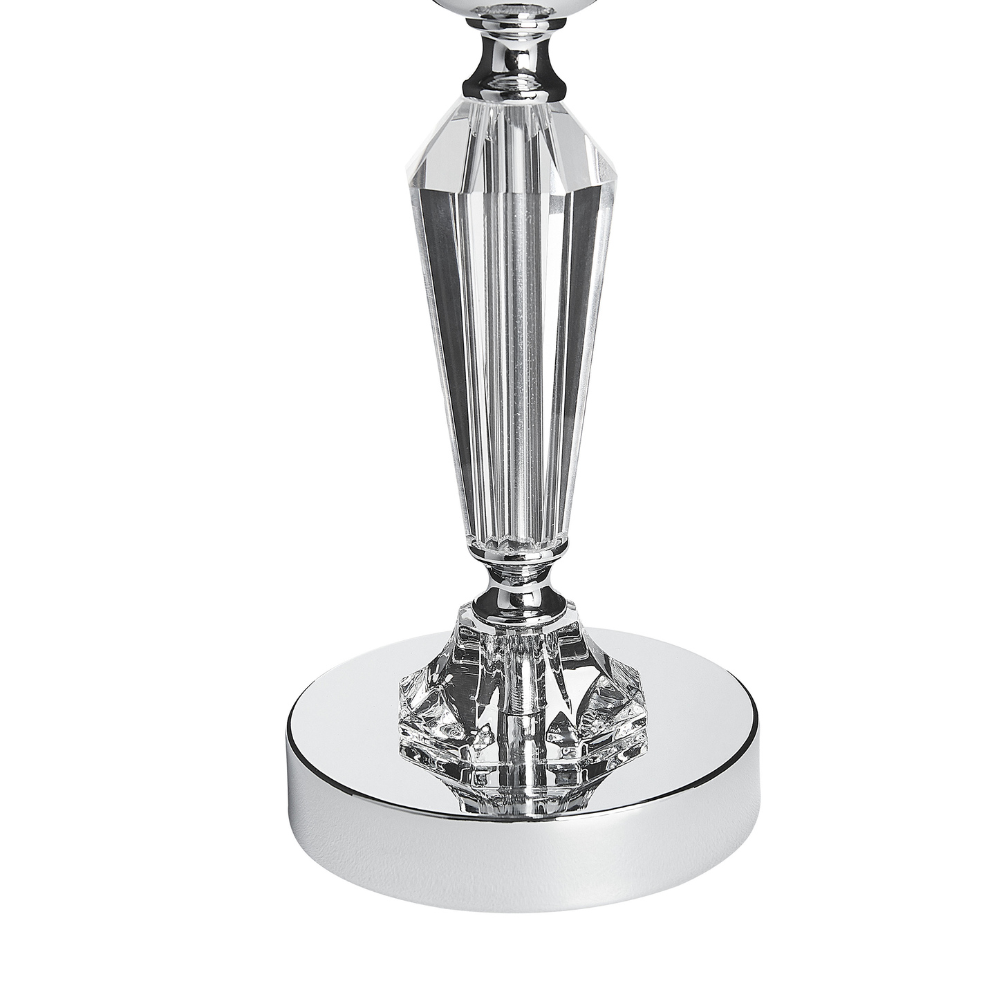 Kerzenständer BONAO Glas 42 cm Silber