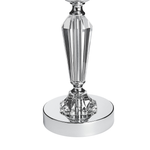 Kerzenständer BONAO Glas 42 cm Silber