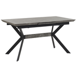 Ausziehbarer Esstisch BENSON Hellgrau 140/180 cm 80 cm