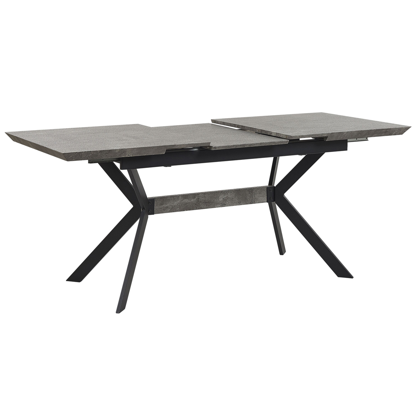 Ausziehbarer Esstisch BENSON Hellgrau 140/180 cm 80 cm