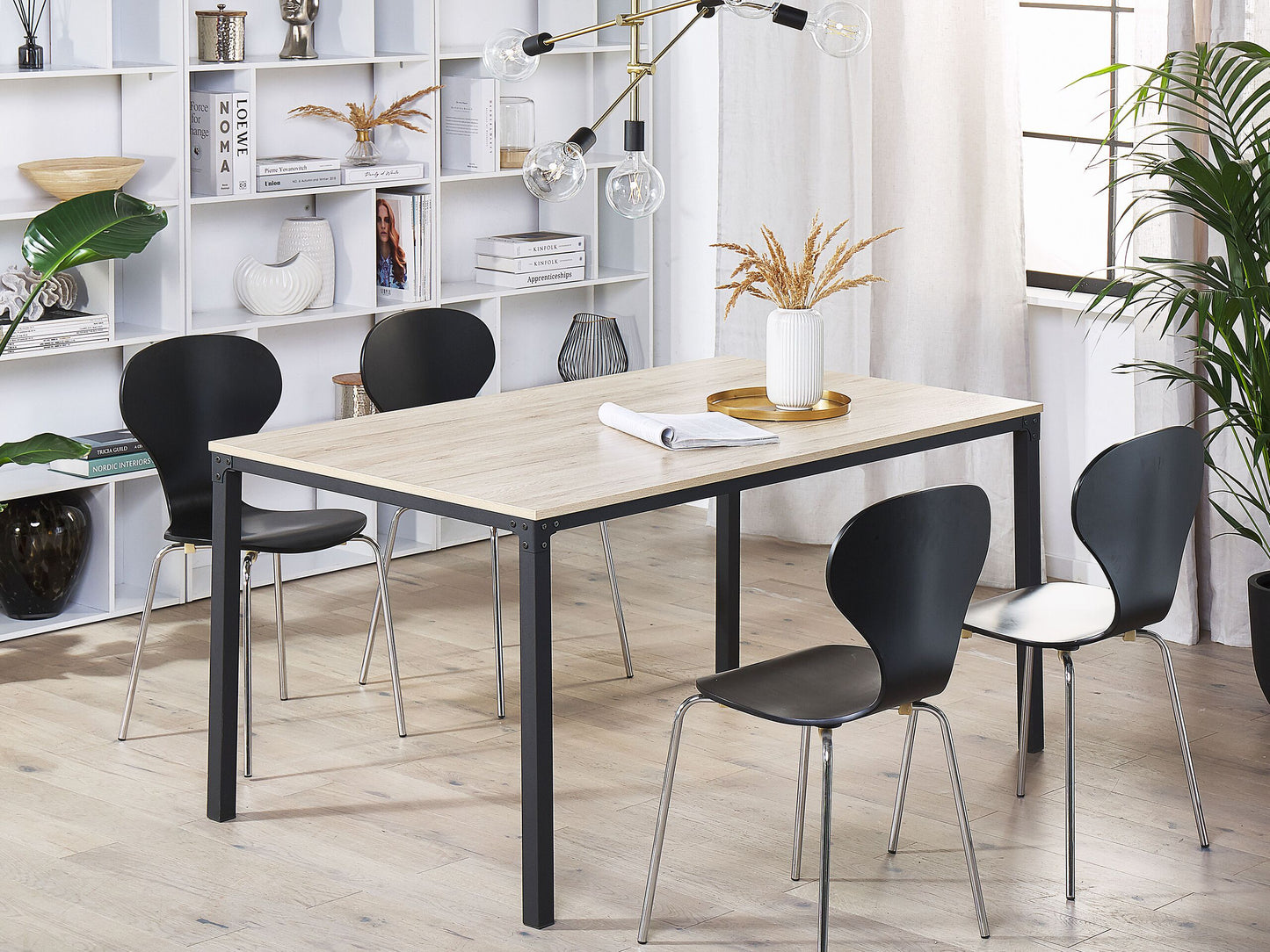 Esstisch HOCKLEY Hellbraun 150 cm 90 cm
