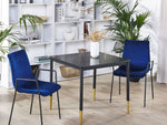 Esstisch SHALFORD Schwarz 80 cm 80 cm