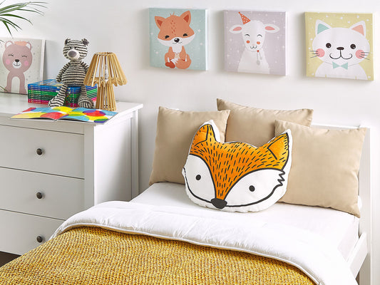 Dekokissen orange Fuchsmotiv 50 x 40 cm VADODARA