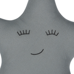 Dekokissen Sternform Baumwolle grau 40 x 40 cm BHOPAL