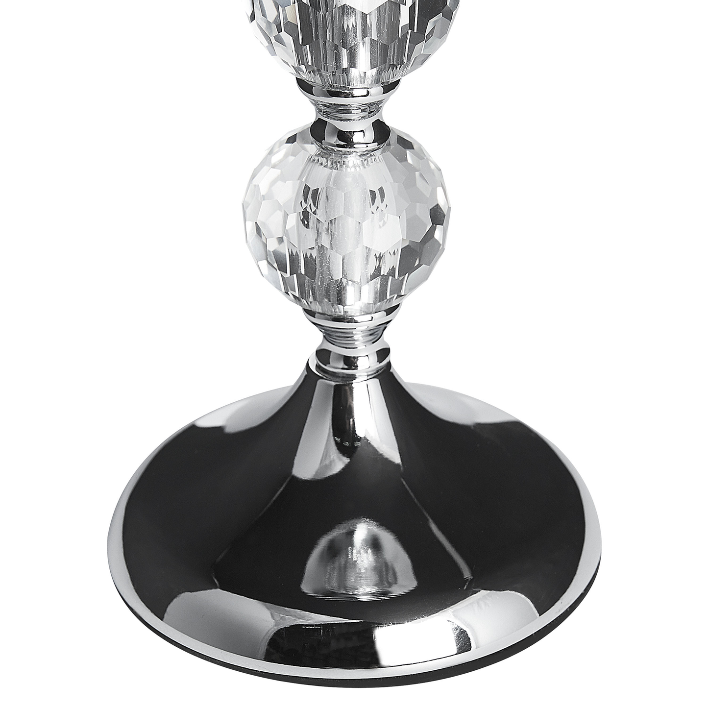 Kerzenständer COTUI Glas 36 cm Silber