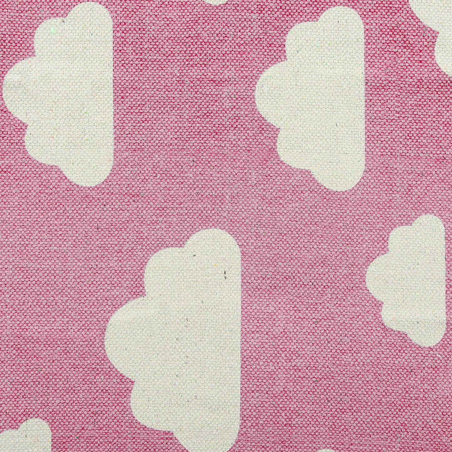 Kinderteppich Baumwolle rosa 60 x 90 cm Wolkenmotiv GWALIJAR