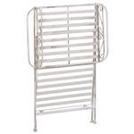 Beistelltisch Antik Optik weiss rechteckig 35 x 40 cm ANCUD