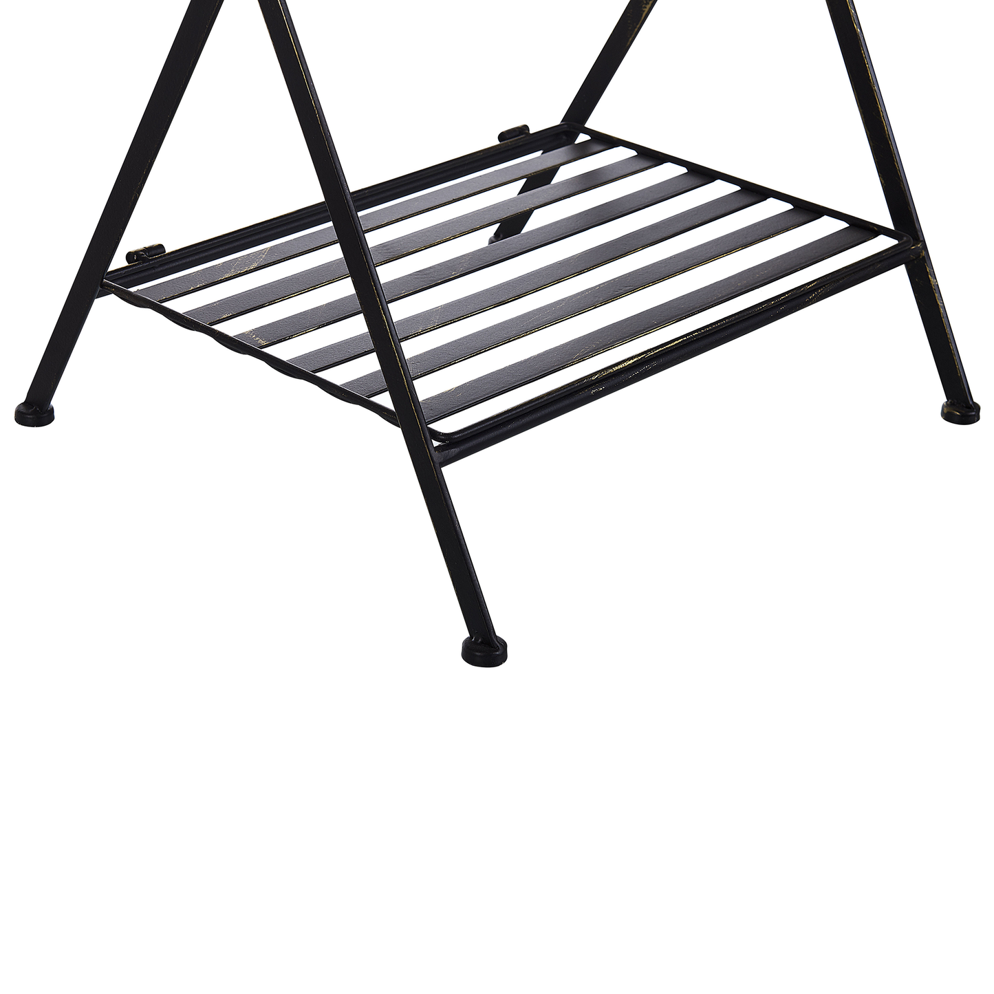 Beistelltisch Antik Optik schwarz rechteckig 35 x 40 cm ANCUD