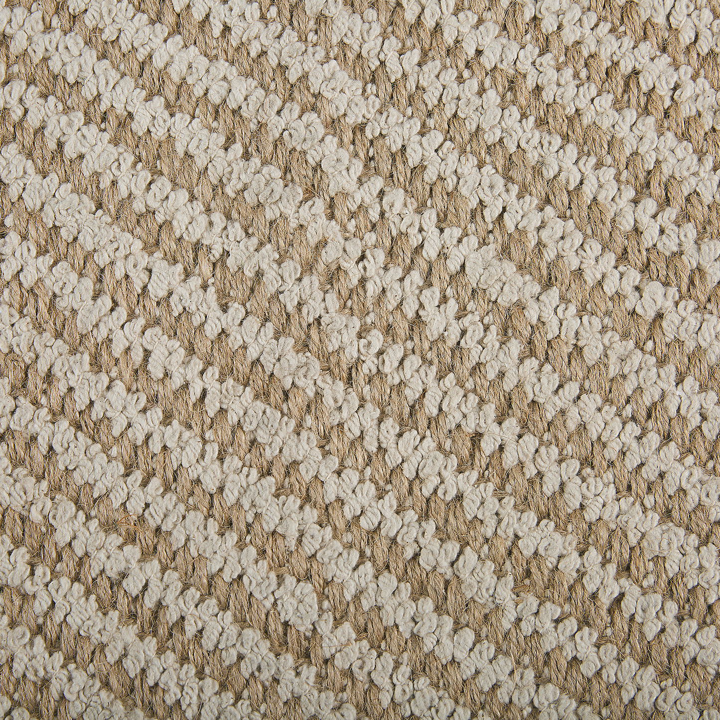 Teppich beige 50 x 80 cm Streifenmuster Kurzflor zweiseitig ALADAG