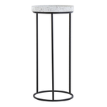 Beistelltisch 3er Set Metall Granit Optik mehrfarbig rund TEXON