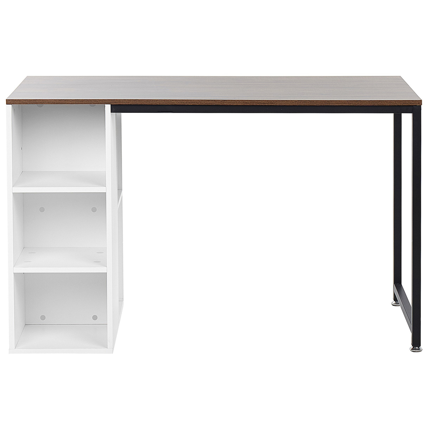 Schreibtisch weiss / dunkler Holzfarbton 120 x 60 cm DESE