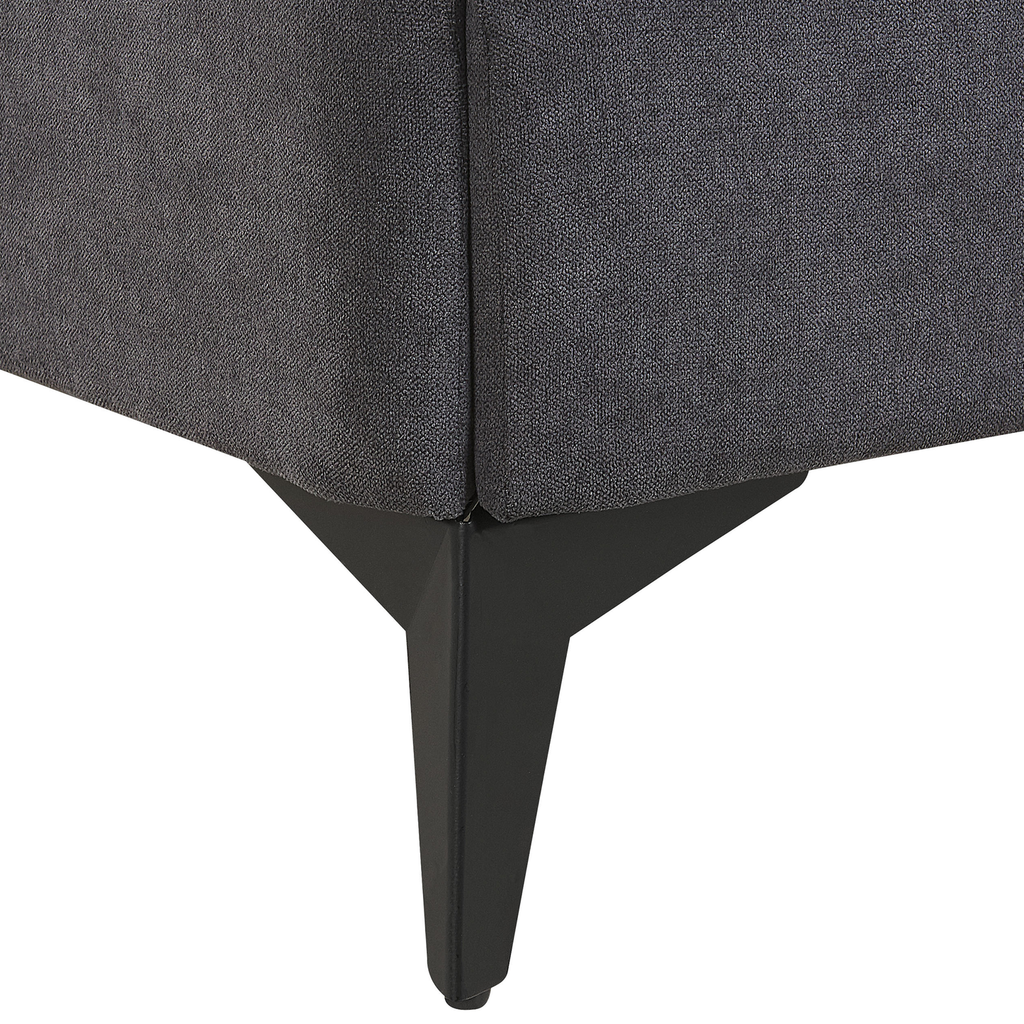 Bett mit Lattenrost Samtstoff MELLE 180 x 200 cm Dunkelgrau
