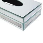 Tücherbox Halter silber Spiegeleffekt 25 x 15 cm CHARLY
