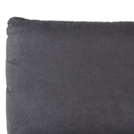 Bett mit Lattenrost Samtstoff MELLE 140 x 200 cm Dunkelgrau