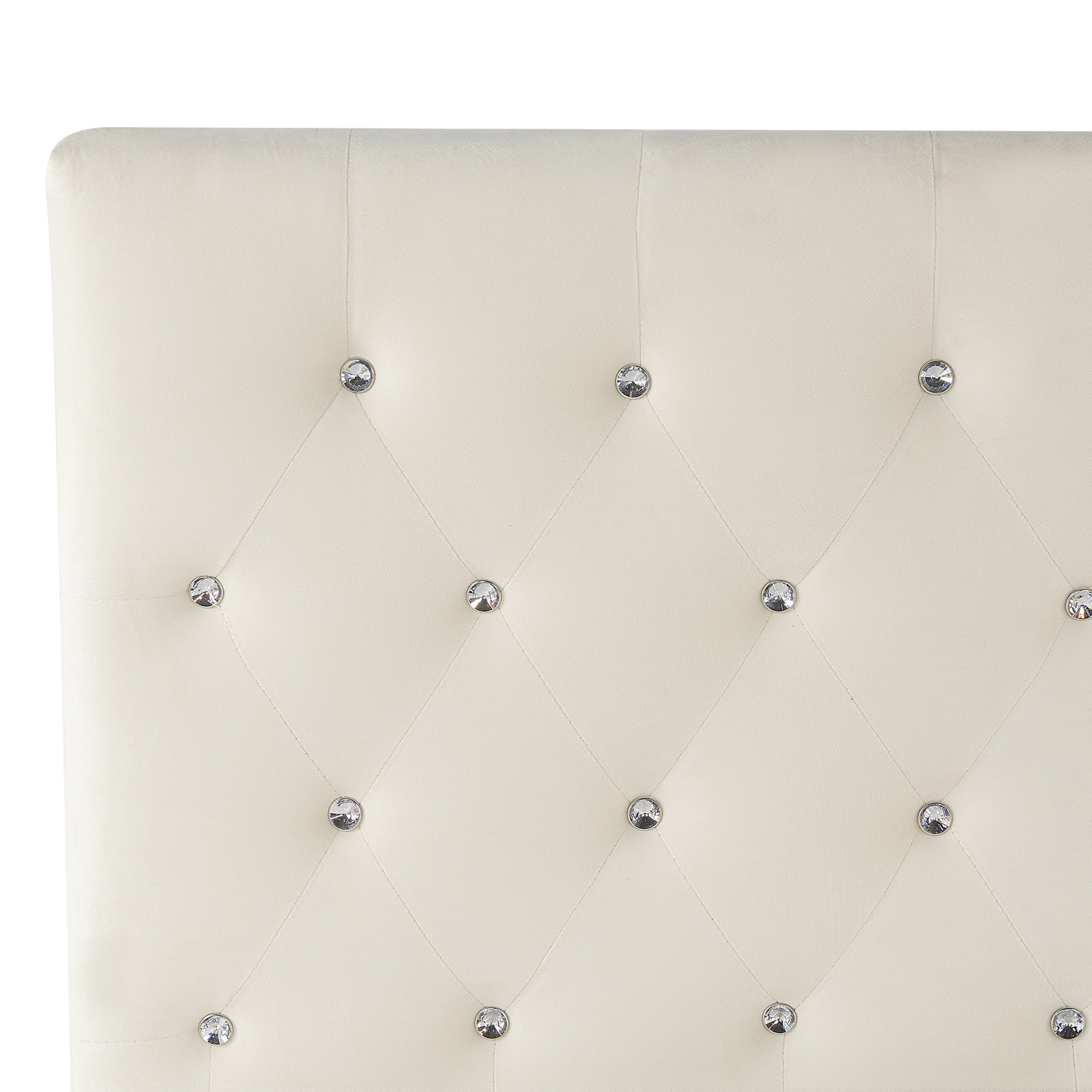 Bett mit Stauraum Samtstoff AMIENS 160 x 200 cm Hellbeige