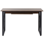 Schreibtisch schwarz / dunkler Holzfarbton 120 x 60 cm DARBY